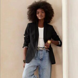 (like new) Banana Republic Long & Lean Washable Wool Blazer Size 6